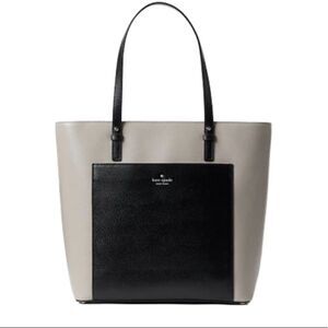 Kate Spade Grant Street black/gray colorblock Sadie tote bag